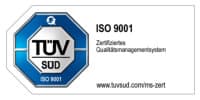 Zertifiziert nach DIN ISO 9001 durch den TÜV Süd